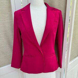 Forever 21 Blazer, Fuchsia Blazer, Business Casual Blazer, Dark Pink Blazer